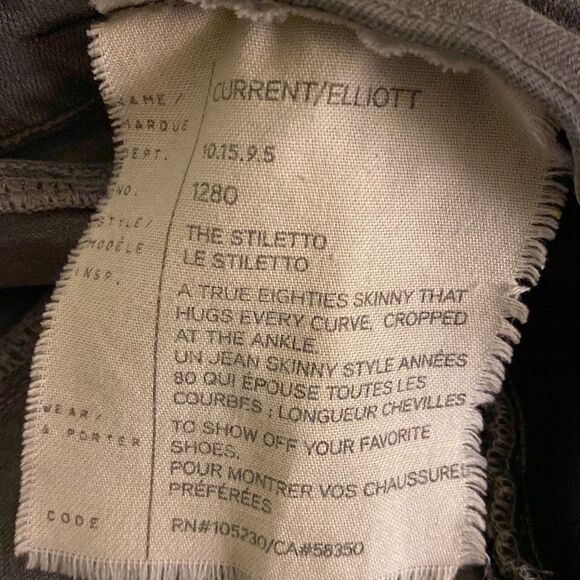 Current Elliott Stilleto Jeans Size 27 - Picture 3 of 7